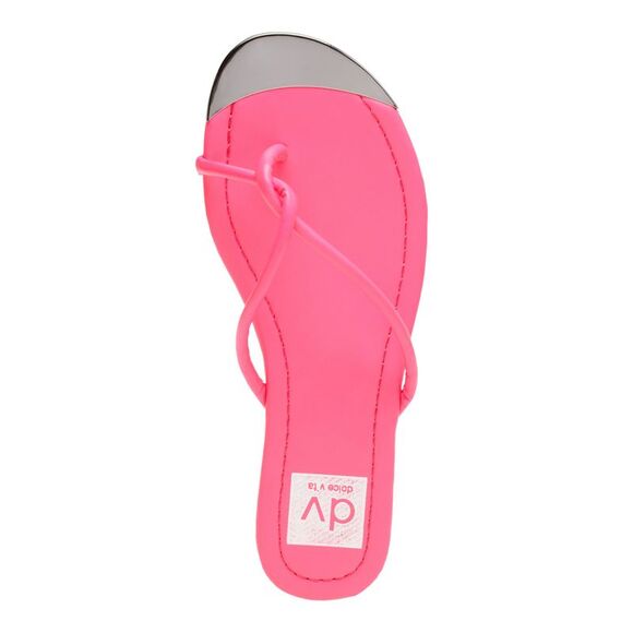 DOLCE VITA Womens Pink Cap Penni Block Heel Slip On Flip Flop Sandal 6.5 M - Picture 4 of 4